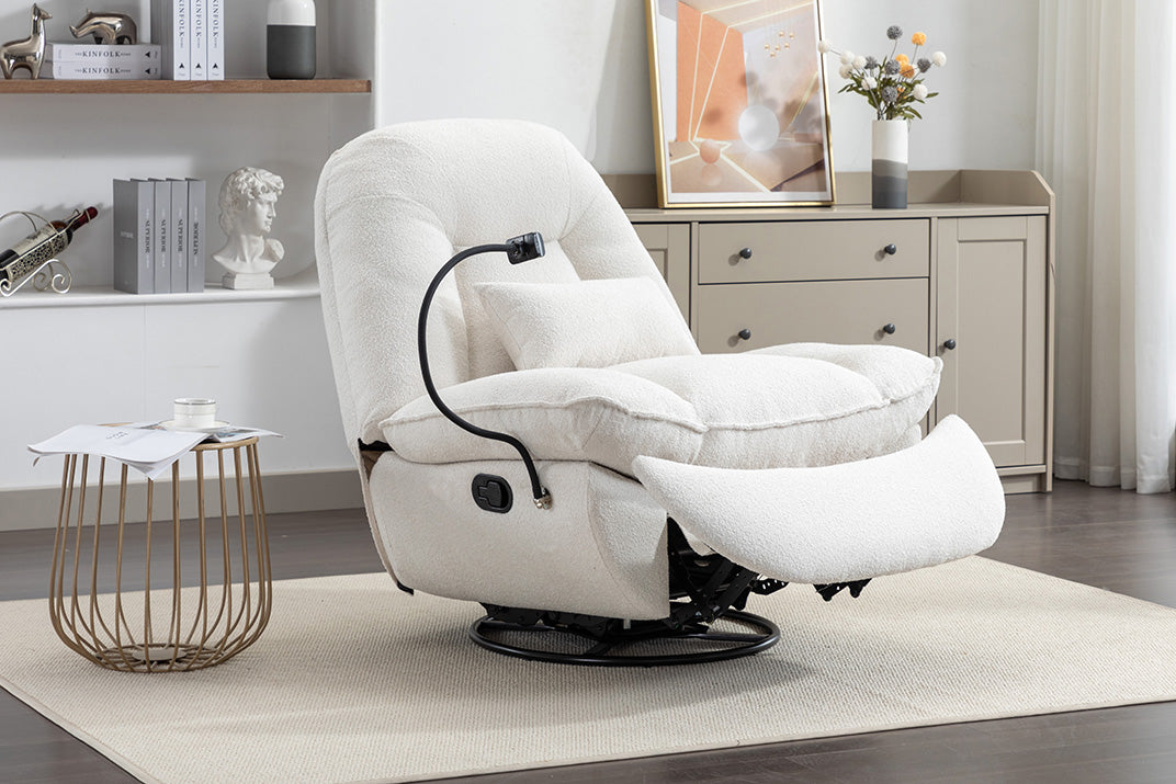 Shannon swivel based recliner armchair