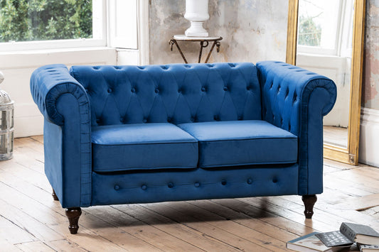 Cowick 2 Seat Velvet Chesterfield Sofa