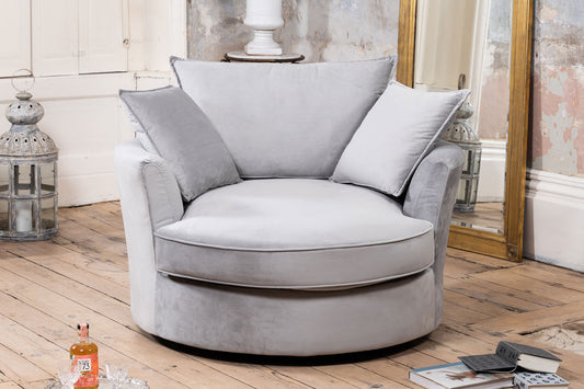 Juno velvet cuddle chair