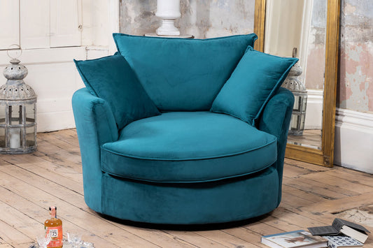 Juno velvet cuddle chair