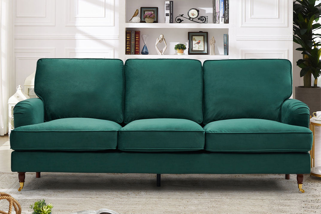 Renshaw 3 Seat Velvet Sofa