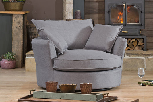 Isadora fabric cuddle chair