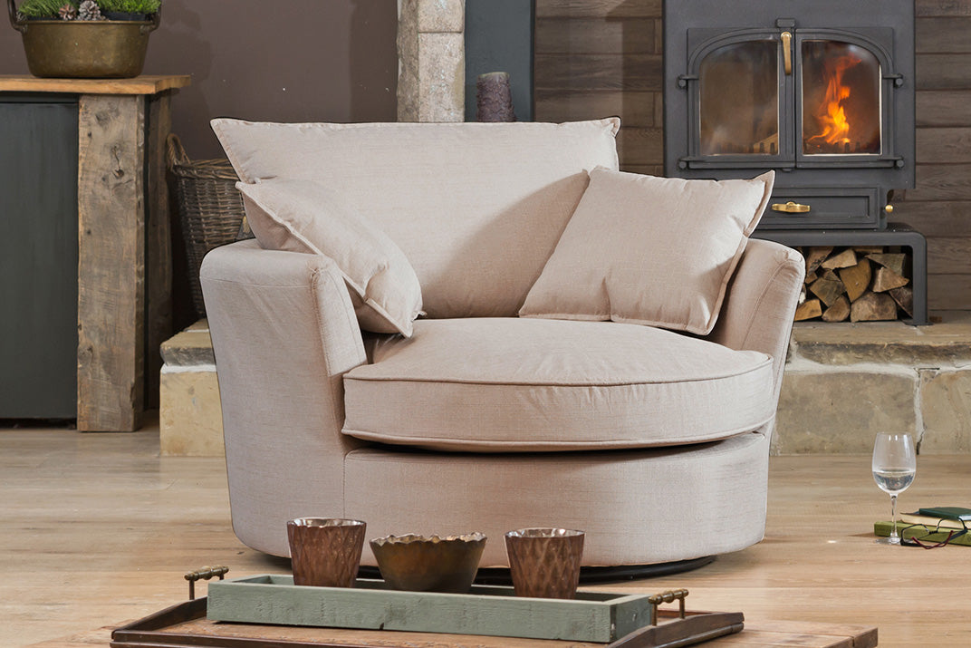 Isadora fabric cuddle chair