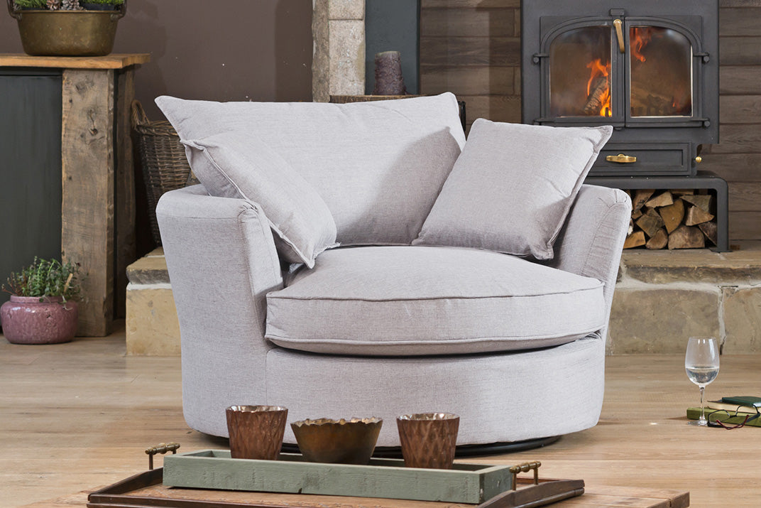 Isadora fabric cuddle chair